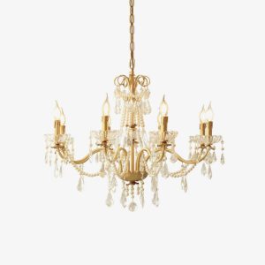 NOV347 Crystal Pearl Chandelier