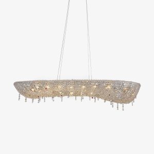 NOV344 Modern Round Crystal